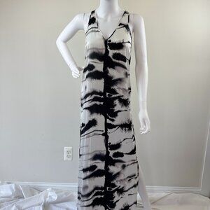 Calypso Abstract Print Long Slip Dress